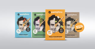Kit Paellíssimo: comprar kit arroz o comprar kit paella. Paella valenciana, arroz a banda, arroz de verduras o arroz negro.