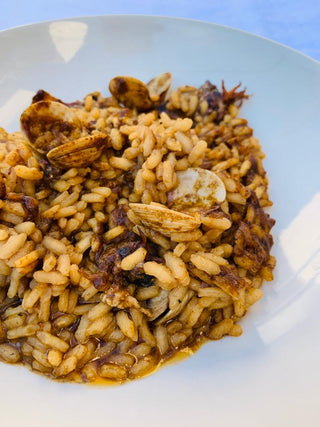 ARROZ MELOSO CON SEPIONETS Y ALMEJAS