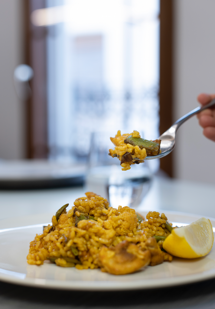 ARROZ CON POLLO Y VERDURITAS con Caldo de Pollo y Verduras de Paellíssimo - Paellissimo