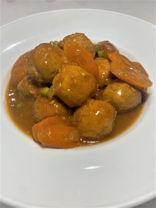 Albóndigas con caldo Pollo y verduras de Paellíssimo