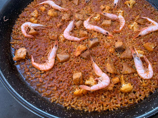 ARROZ CON ATUN, COLIFLOR Y QUISQUILLAS con Caldo de Pescado y Marisco Paellíssimo - Paellissimo